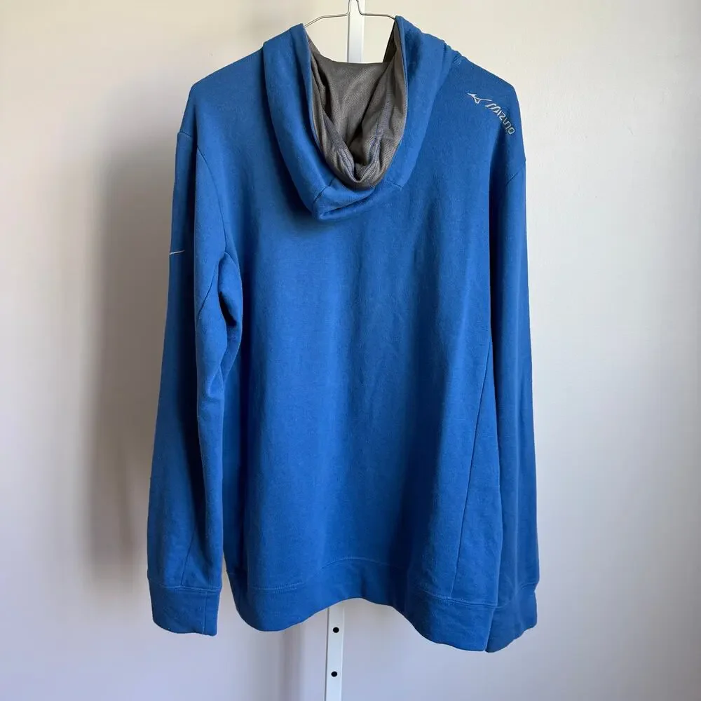 Mizuno sz‎ S Blue Performance Hoodie Pullover Lightweight Activewear